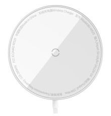 БЗП Baseus Simple Mini3 Magnetic Wireless Charger 15W (CCJJ0400) Silver