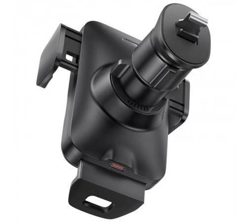 Автотримач з БЗП Baseus Wisdom Auto Alignment (QI 15W) (Air Outlet base) (CGZX000001) Black