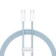 Дата кабель Baseus Dynamic Series Type-C to Type-C 100W (2m) (CALD00030) Blue