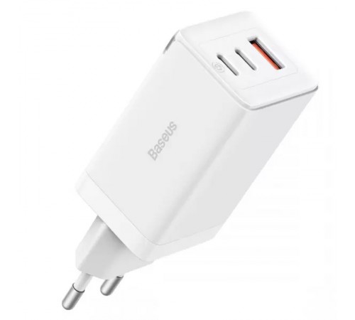 МЗП Baseus GaN5 Pro 65W 2Type-C+USB 100W EU (CCGP12020) White