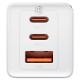 МЗП Baseus GaN5 Pro 65W 2Type-C+USB 100W EU (CCGP12020) White