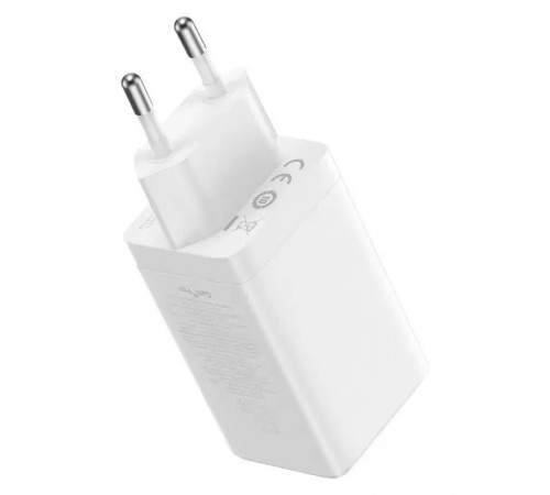 МЗП Baseus GaN5 Pro 65W 2Type-C+USB 100W EU (CCGP12020) White
