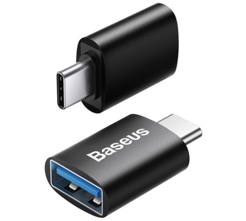 Перехідник Baseus Ingenuity Series Mini Type-C to USB 3.1 (ZJJQ000001) Black