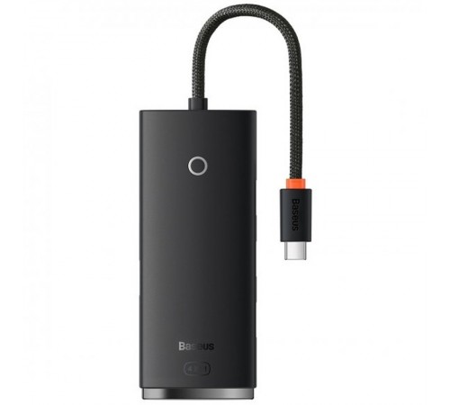 Перехідник HUB Baseus Lite Series 4in1 (Type-C to 4xUSB 3.0) 1m (WKQX03) Black Перехідник HUB Baseus Lite Series 4in1 (Type-C to 4xUSB 3.0) 1m (WKQX03) Black