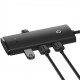 Перехідник HUB Baseus Lite Series 4in1 (Type-C to 4xUSB 3.0) 1m (WKQX03) Black