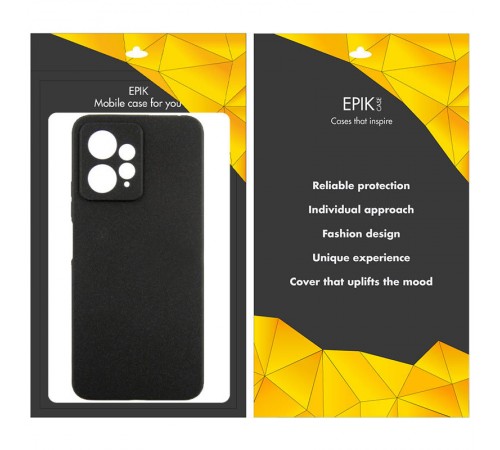 Чохол TPU Epik Black Full Camera для Xiaomi Redmi Note 12 4G Чорний Чохол TPU Epik Black Full Camera для Xiaomi Redmi Note 12 4G Чорний