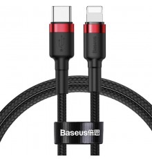 Дата кабель Baseus Cafule Type-C to Lightning PD 18W (1m) (CATLKLF) Red / Black