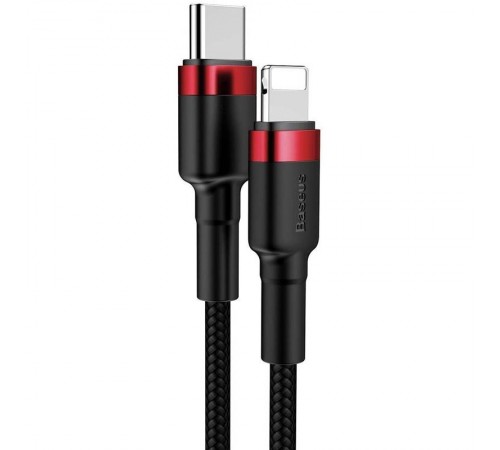 Дата кабель Baseus Cafule Type-C to Lightning PD 18W (1m) (CATLKLF) Red / Black Дата кабель Baseus Cafule Type-C to Lightning PD 18W (1m) (CATLKLF) Red / Black