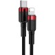 Дата кабель Baseus Cafule Type-C to Lightning PD 18W (1m) (CATLKLF) Red / Black