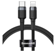 Дата кабель Baseus Cafule Type-C to Lightning PD 18W (1m) (CATLKLF) Gray / Black