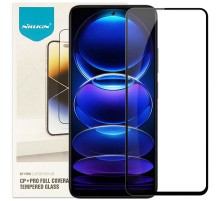 Захисне скло Nillkin (CP+PRO) для Xiaomi Poco X5 5G / Redmi Note 12 4G/5G Чорний