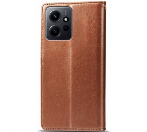 Шкіряний чохол-книжка GETMAN Gallant (PU) для Xiaomi Redmi Note 12 4G Коричневий Шкіряний чохол-книжка GETMAN Gallant (PU) для Xiaomi Redmi Note 12 4G Коричневий