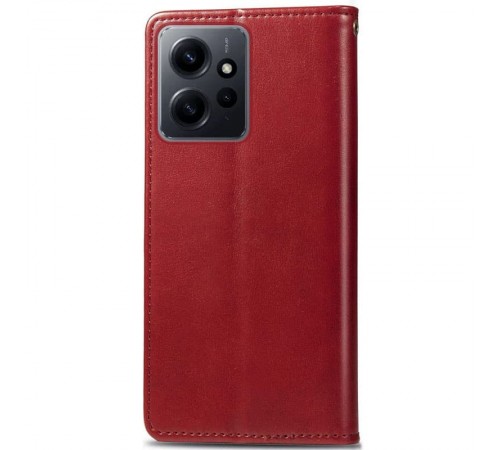Шкіряний чохол книжка GETMAN Gallant (PU) для Xiaomi Redmi Note 12 4G Червоний Шкіряний чохол книжка GETMAN Gallant (PU) для Xiaomi Redmi Note 12 4G Червоний