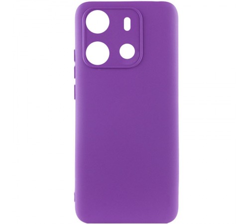 Чохол Silicone Cover Lakshmi Full Camera (A) для Tecno Spark Go 2023 Фіолетовий / Purple