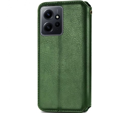 Шкіряний чохол-книжка GETMAN Cubic (PU) для Xiaomi Redmi Note 12 4G Зелений Шкіряний чохол-книжка GETMAN Cubic (PU) для Xiaomi Redmi Note 12 4G Зелений