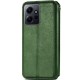 Шкіряний чохол-книжка GETMAN Cubic (PU) для Xiaomi Redmi Note 12 4G Зелений