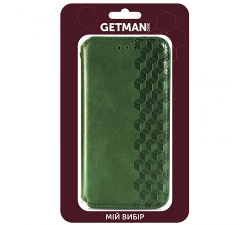 Шкіряний чохол-книжка GETMAN Cubic (PU) для Xiaomi Redmi Note 12 4G Зелений Шкіряний чохол-книжка GETMAN Cubic (PU) для Xiaomi Redmi Note 12 4G Зелений