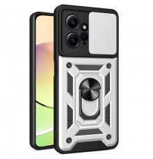 Ударостійкий чохол Camshield Serge Ring для Xiaomi Redmi Note 12 4G Срібний