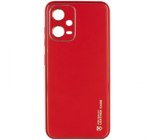 Шкіряний чохол Xshield для Xiaomi Poco X5 5G / Redmi Note 12 5G Червоний / Red Шкіряний чохол Xshield для Xiaomi Poco X5 5G / Redmi Note 12 5G Червоний / Red