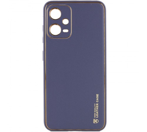 Шкіряний чохол Xshield для Xiaomi Poco X5 5G / Redmi Note 12 5G Сірий / Lavender Gray
