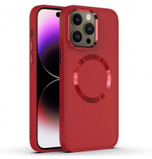 TPU чохол Bonbon Metal Style with MagSafe для Apple iPhone 12 Pro / 12 (6.1") Червоний / Red