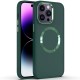 TPU чохол Bonbon Metal Style with MagSafe для Apple iPhone 12 Pro Max (6.7") Зелений / Army Green