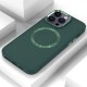 TPU чохол Bonbon Metal Style with MagSafe для Apple iPhone 12 Pro Max (6.7") Зелений / Army Green