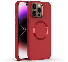 TPU чохол Bonbon Metal Style with MagSafe для Apple iPhone 12 Pro Max (6.7") Червоний / Red