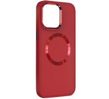 TPU чохол Bonbon Metal Style with MagSafe для Apple iPhone 13 (6.1") Червоний / Red