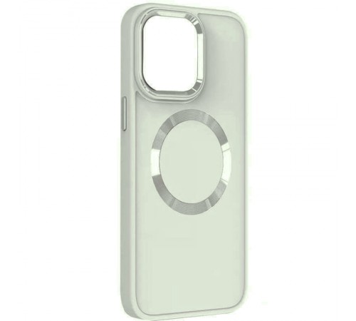 TPU чохол Bonbon Metal Style with MagSafe для Apple iPhone 13 (6.1") Білий / White TPU чохол Bonbon Metal Style with MagSafe для Apple iPhone 13 (6.1") Білий / White
