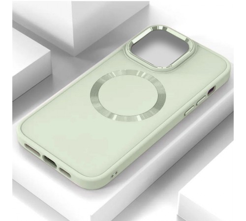 TPU чохол Bonbon Metal Style with MagSafe для Apple iPhone 13 (6.1") Білий / White TPU чохол Bonbon Metal Style with MagSafe для Apple iPhone 13 (6.1") Білий / White