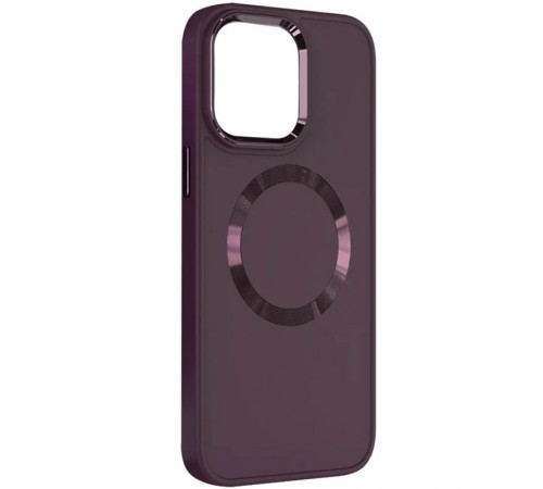 TPU чохол Bonbon Metal Style with MagSafe для Apple iPhone 13 (6.1") Бордовий / Plum TPU чохол Bonbon Metal Style with MagSafe для Apple iPhone 13 (6.1") Бордовий / Plum