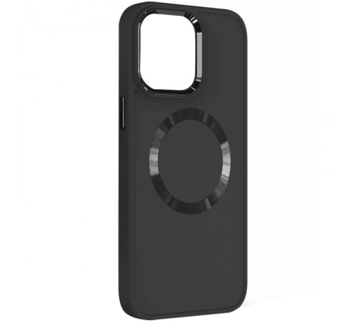 TPU чохол Bonbon Metal Style with MagSafe для Apple iPhone 13 (6.1") Чорний / Black TPU чохол Bonbon Metal Style with MagSafe для Apple iPhone 13 (6.1") Чорний / Black