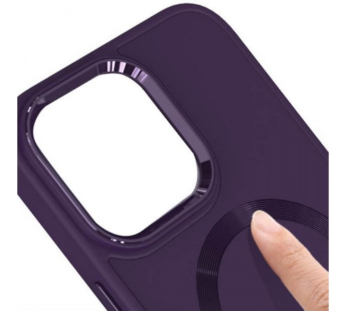 TPU чохол Bonbon Metal Style with MagSafe для Apple iPhone 13 (6.1") Фіолетовий / Dark Purple TPU чохол Bonbon Metal Style with MagSafe для Apple iPhone 13 (6.1") Фіолетовий / Dark Purple