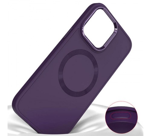 TPU чохол Bonbon Metal Style with MagSafe для Apple iPhone 13 (6.1") Фіолетовий / Dark Purple TPU чохол Bonbon Metal Style with MagSafe для Apple iPhone 13 (6.1") Фіолетовий / Dark Purple