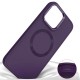 TPU чохол Bonbon Metal Style with MagSafe для Apple iPhone 13 (6.1") Фіолетовий / Dark Purple
