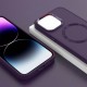 TPU чохол Bonbon Metal Style with MagSafe для Apple iPhone 13 (6.1") Фіолетовий / Dark Purple