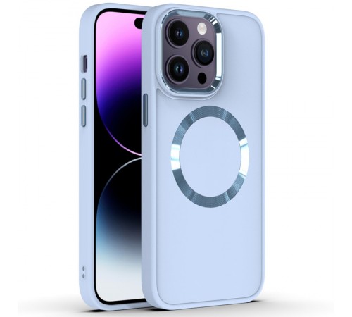 TPU чохол Bonbon Metal Style with MagSafe для Apple iPhone 13 Pro (6.1") Блакитний / Mist Blue TPU чохол Bonbon Metal Style with MagSafe для Apple iPhone 13 Pro (6.1") Блакитний / Mist Blue