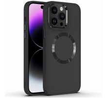 TPU чохол Bonbon Metal Style with MagSafe для Apple iPhone 13 Pro Max (6.7") Чорний / Black