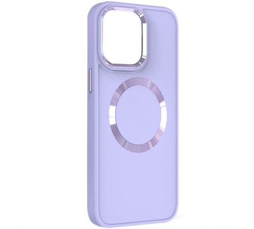 TPU чохол Bonbon Metal Style with MagSafe для Apple iPhone 14 (6.1") Бузковий / Dasheen TPU чохол Bonbon Metal Style with MagSafe для Apple iPhone 14 (6.1") Бузковий / Dasheen
