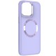 TPU чохол Bonbon Metal Style with MagSafe для Apple iPhone 14 (6.1") Бузковий / Dasheen