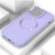TPU чохол Bonbon Metal Style with MagSafe для Apple iPhone 14 (6.1") Бузковий / Dasheen