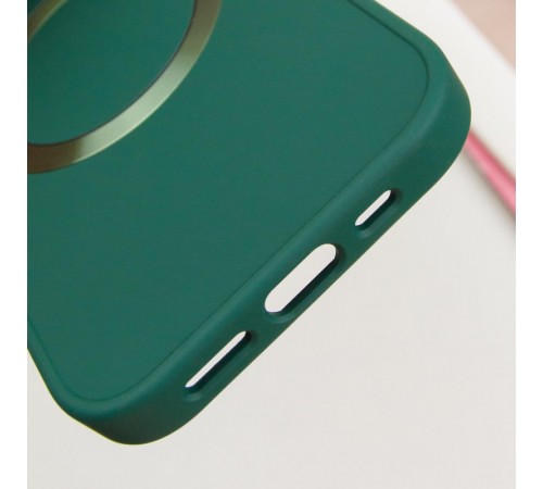 TPU чохол Bonbon Metal Style with MagSafe для Apple iPhone 14 (6.1") Зелений / Army Green TPU чохол Bonbon Metal Style with MagSafe для Apple iPhone 14 (6.1") Зелений / Army Green