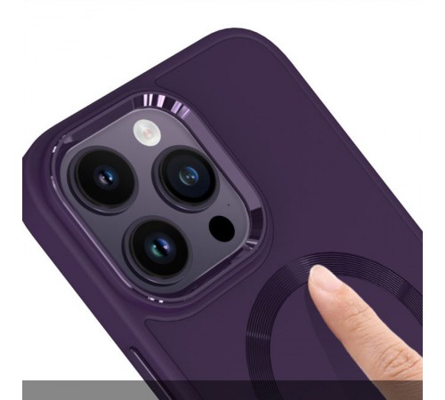 TPU чохол Bonbon Metal Style with MagSafe для Apple iPhone 14 Pro Max (6.7") Фіолетовий / Dark Purple TPU чохол Bonbon Metal Style with MagSafe для Apple iPhone 14 Pro Max (6.7") Фіолетовий / Dark Purple