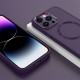 TPU чохол Bonbon Metal Style with MagSafe для Apple iPhone 14 Pro Max (6.7") Фіолетовий / Dark Purple