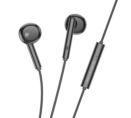 Навушники Borofone BM82 Art music wire control (3.5mm/1.2m) Black Навушники Borofone BM82 Art music wire control (3.5mm/1.2m) Black