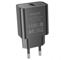 МЗП Borofone BA72A Spring QC3.0 (1USB-A) Black