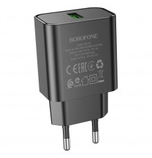 МЗП Borofone BA72A Spring QC3.0 (1USB-A) Black