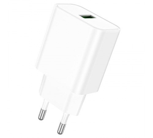МЗП Borofone BA72A Spring QC3.0 (1USB-A) White МЗП Borofone BA72A Spring QC3.0 (1USB-A) White
