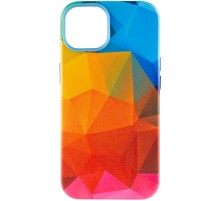 Шкіряний чохол Colour Splash для Apple iPhone 11 (6.1") Red / Blue